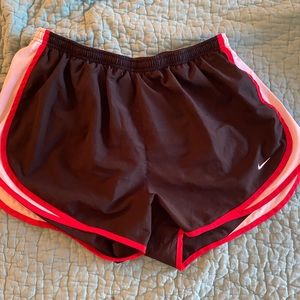 Nike black and red shorts